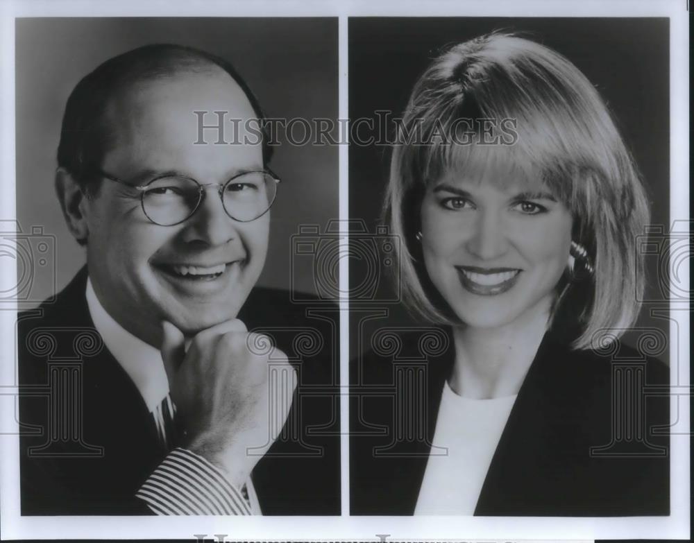 Press Photo Harry Smith and Paula Zahn on CBS This Morning - cvp08934 - Historic Images