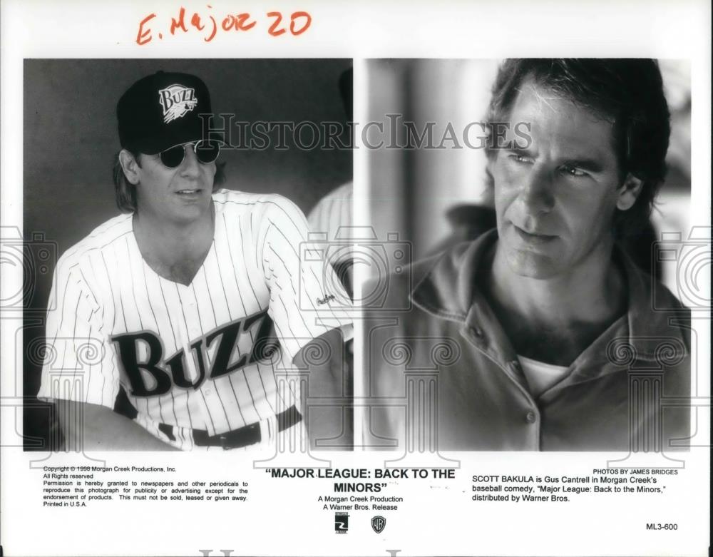 1998 Press Photo Scott Bakula Major League Back To The Minors - cvp15076 - Historic Images
