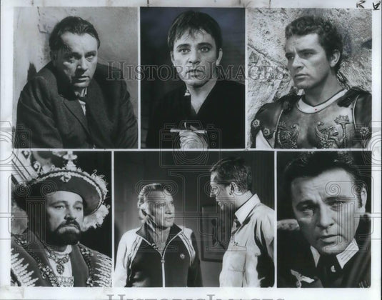 1983 Press Photo Richard Burton and David Hartman Where Eagles Dare - cvp07656 - Historic Images