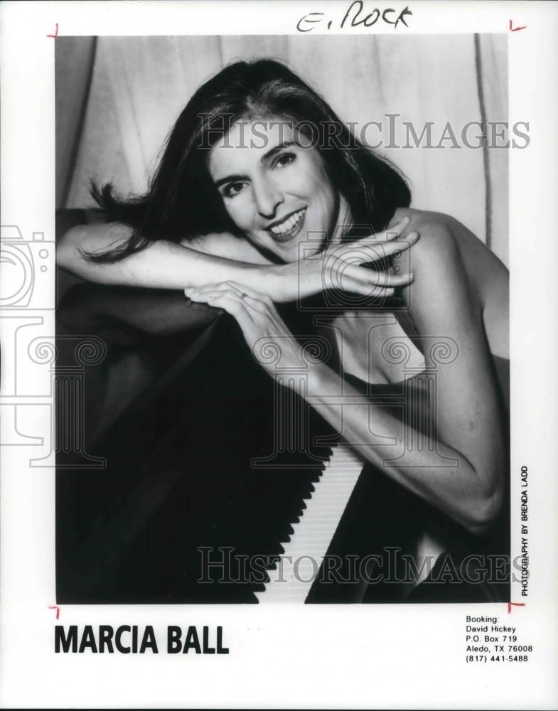 1995 Press Photo Marcia Ball Blues Singer Pianist - cvp14875 - Historic Images