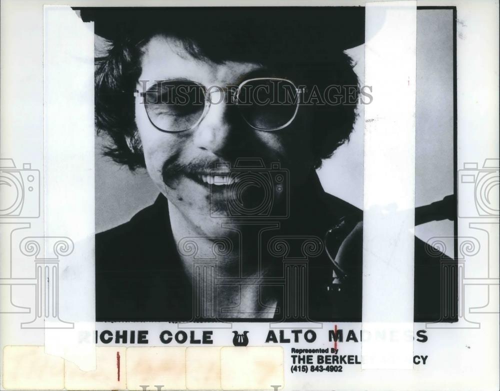 1986 Press Photo Richie Cole Jazz Alto Saxophonist - cvp07718 - Historic Images