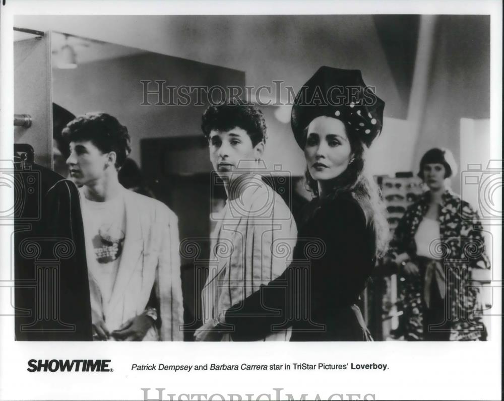 1990 Press Photo Patrick Dempsey & Barbara Carrera in Loverboy - cvp09435 - Historic Images