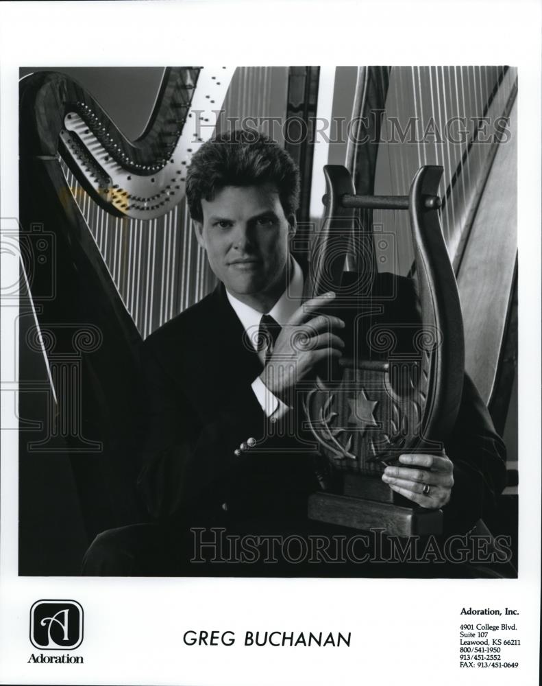 1999 Press Photo Greg Buchanan Harpist - cvp01131 - Historic Images