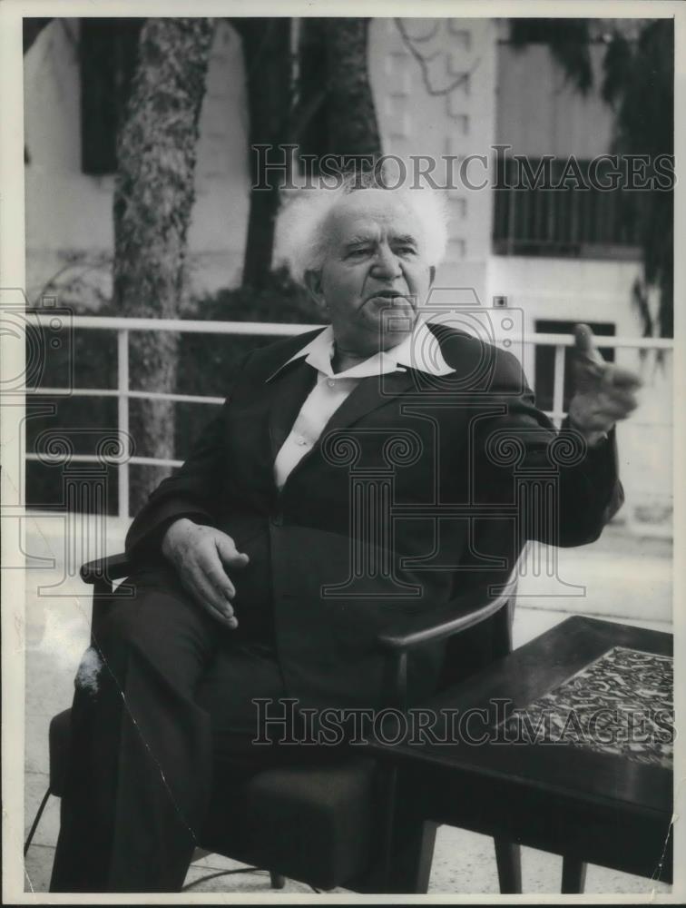 Press Photo David Ben-Gurion - cvp01878 - Historic Images