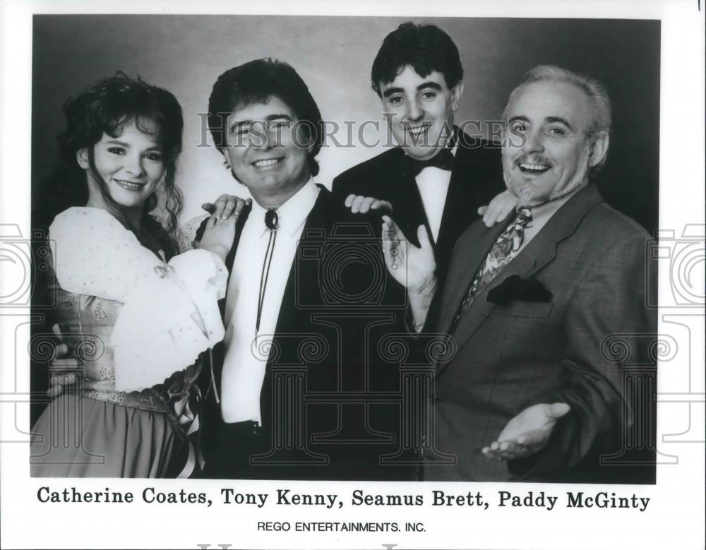 1997 Press Photo Catherine Coates Tony Kenny Seamus Brett Paddy McGint ...