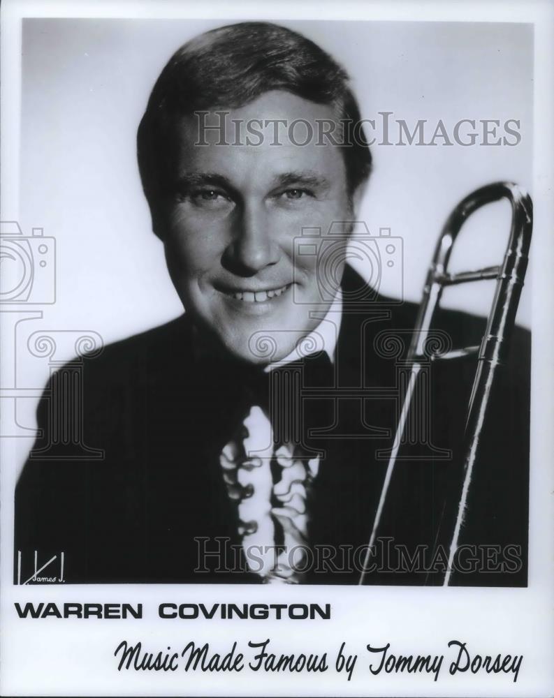 1973 Press Photo Warren Covington Big Band Trombonist Arranger Bandleader - Historic Images