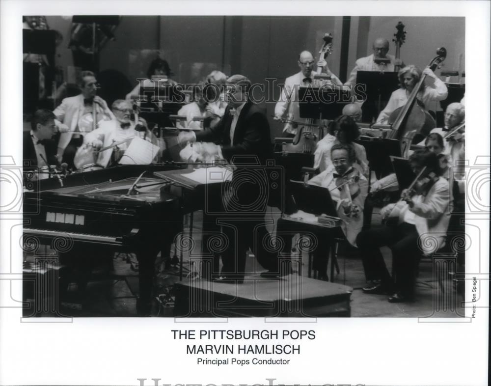 1996 Press Photo Marvin Hamlish Principal Pops Conductor - cvp17984 - Historic Images