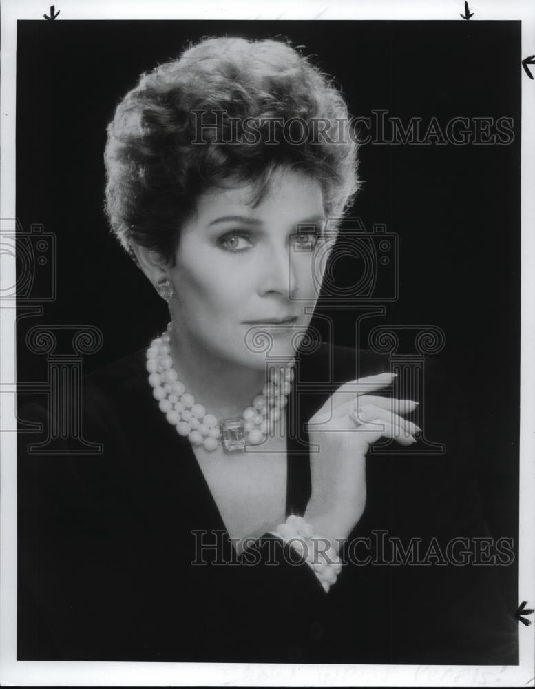 1986 Press Photo Polly Bergen Actress Singer TV Host - cvp01077 - Historic Images