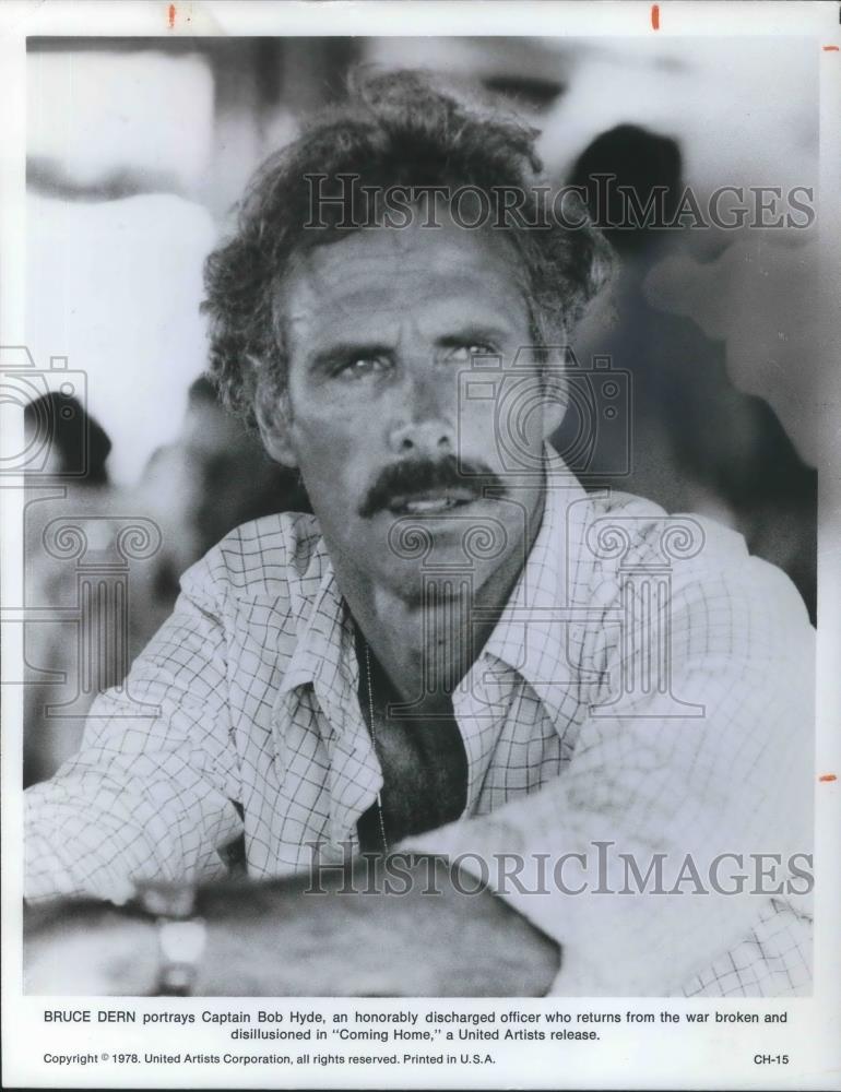 1978 Press Photo Bruce Dern in Coming Home - cvp03143 - Historic Images