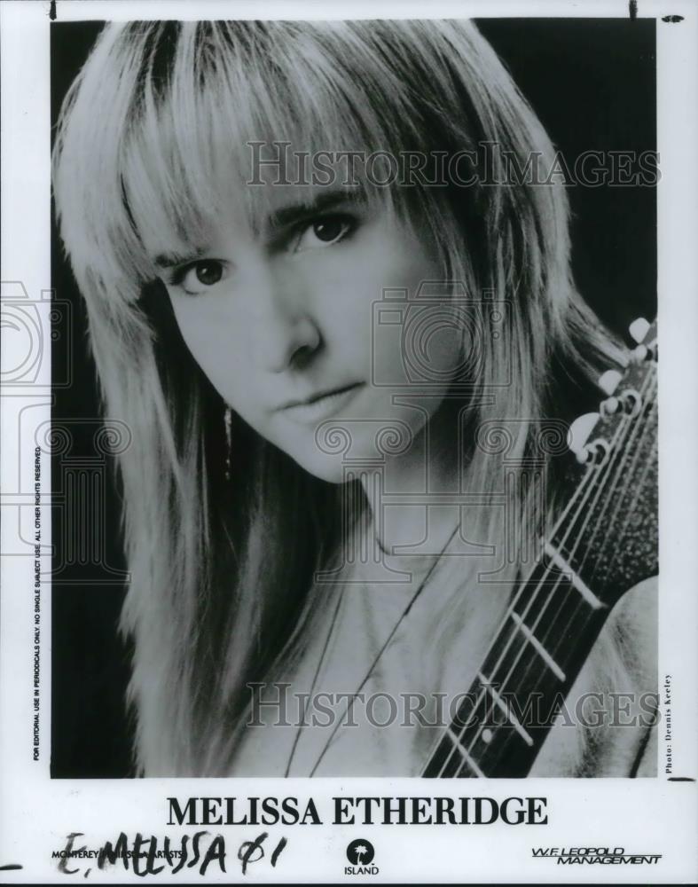 1992 Press Photo Melissa Etheridge - cvp18133 - Historic Images