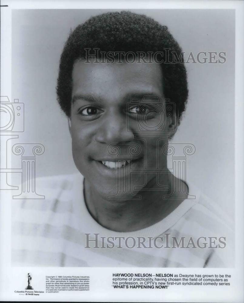 1985 Press Photo Haywood Nelson As Swayne On Whats Happening Now - cvp18715 - Historic Images