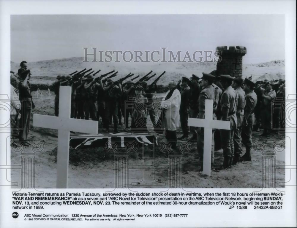 1988 Press Photo Victoria Tennant in War and Remembrance - cvp19268 - Historic Images