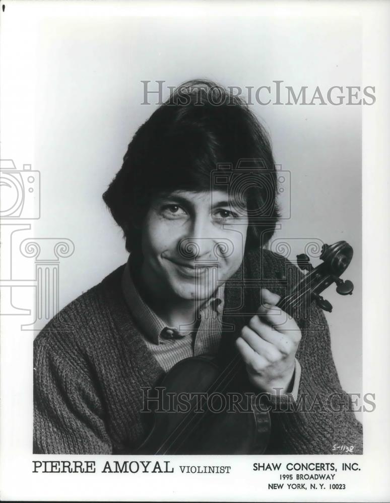 1984 Press Photo Pierre Amoyal Violinist - cvp08586 - Historic Images