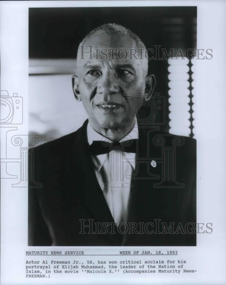 1993 Press Photo Actor Al Freeman of Malcolm X - cvp12106 - Historic Images