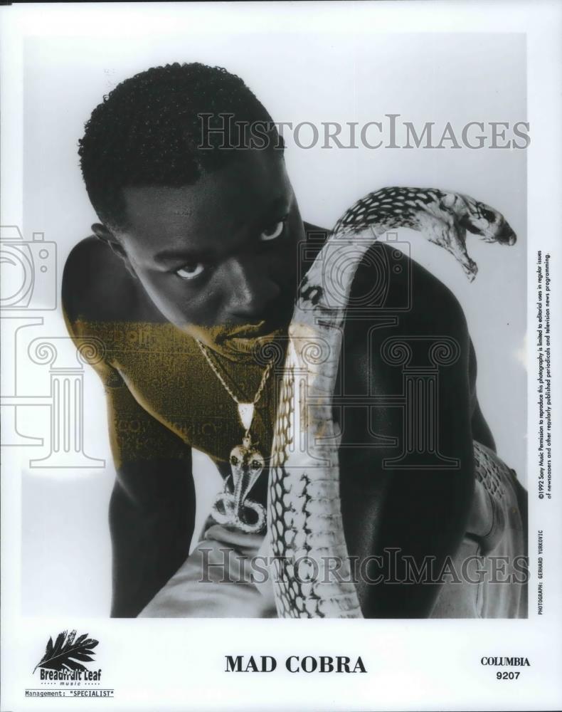 1992 Press Photo Mad Cobra Jamaican Reggae Musician - cvp02253 - Historic Images