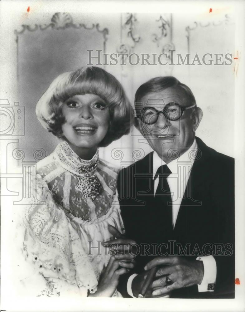 1978 Press Photo Carol Channing and George Burns - cvp07335 - Historic Images