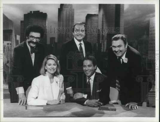 1987 Press Photo Today's Crew Gene Shallit, Jane Pauley, John Palmer - cvp10416 - Historic Images
