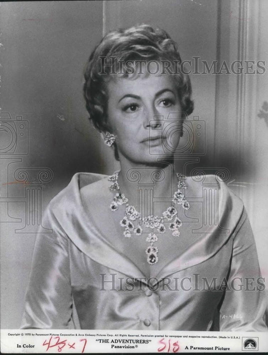 1972 Press Photo Olivia de Havilland in The Adventurers - cvp04372 - Historic Images