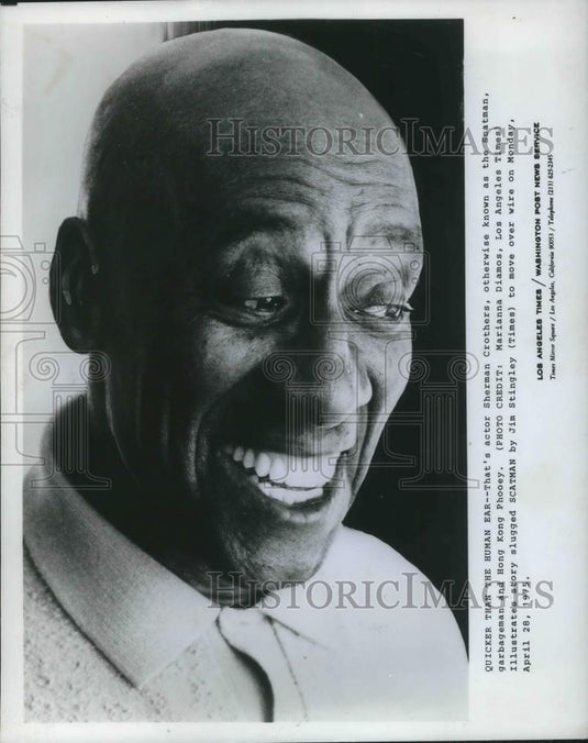 1975 Press Photo Sherman Crothers in Scatman - Historic Images