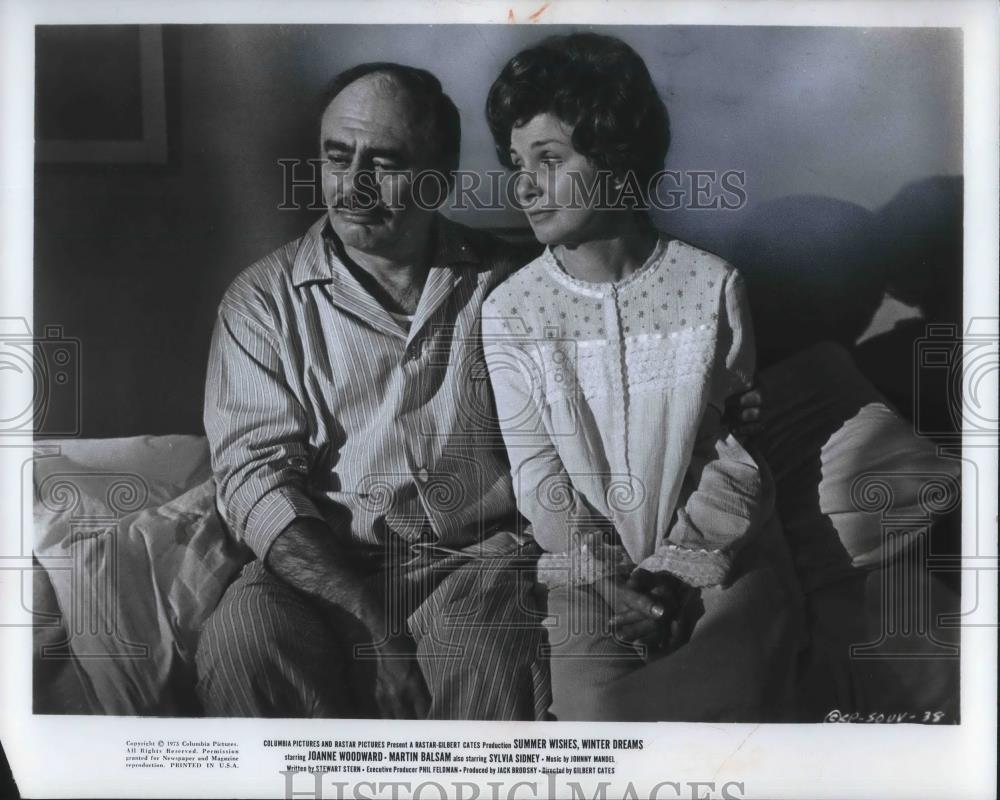 1973 Press Photo Martin Balsam Joanne Woodward in Summer Wishes, Winter Dreams - Historic Images