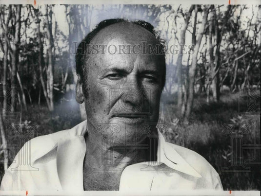 1976 Press Photo Robert David Lion Gardiner on Gardiner Island - cvp11730 - Historic Images
