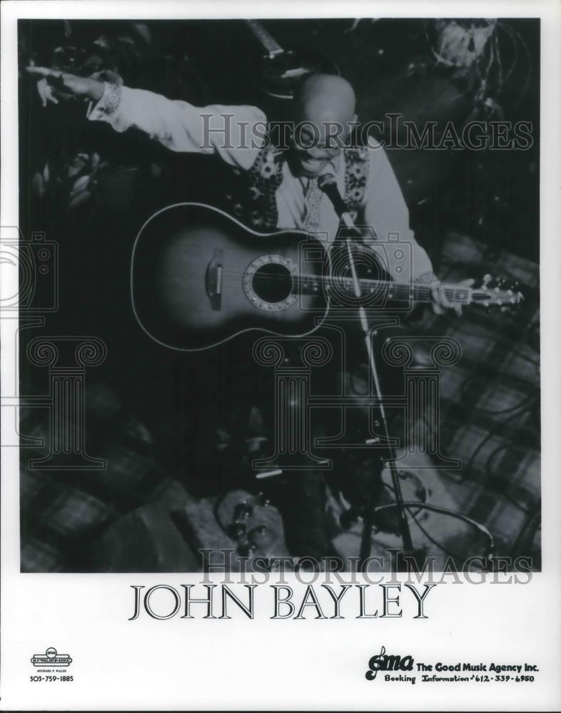 1980 Press Photo John Bayley Singer Musician - cvp05112 - Historic Images