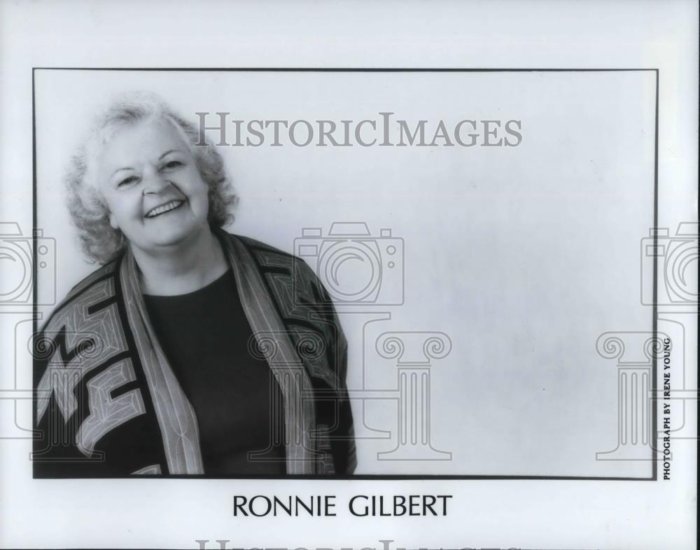 Press Photo Ronnie Gilbert American Folk Singer - cvp14590 - Historic Images