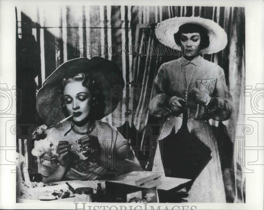 1980 Press Photo Marlene Dietrich and Jane Wyman in Stage Fright - cvp05789 - Historic Images