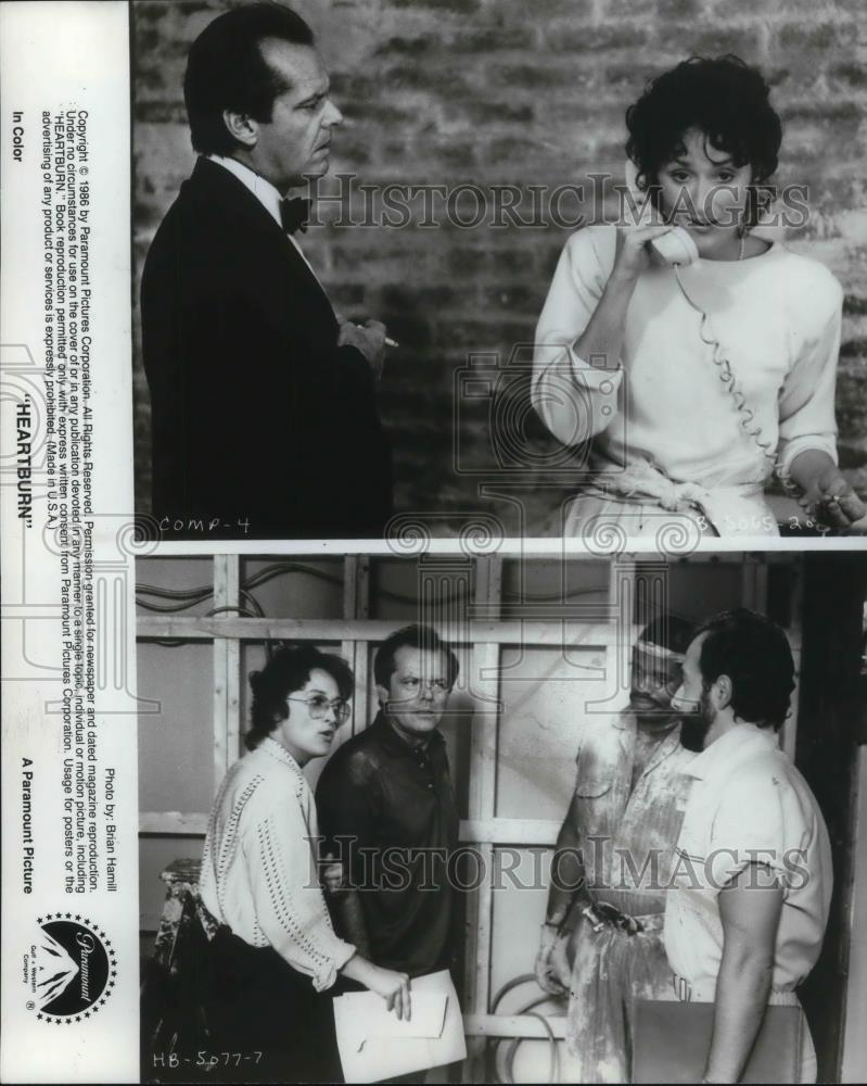 1987 Press Photo Meryl Streep, Jack Nicholson in Heartburn - cvp12769 - Historic Images