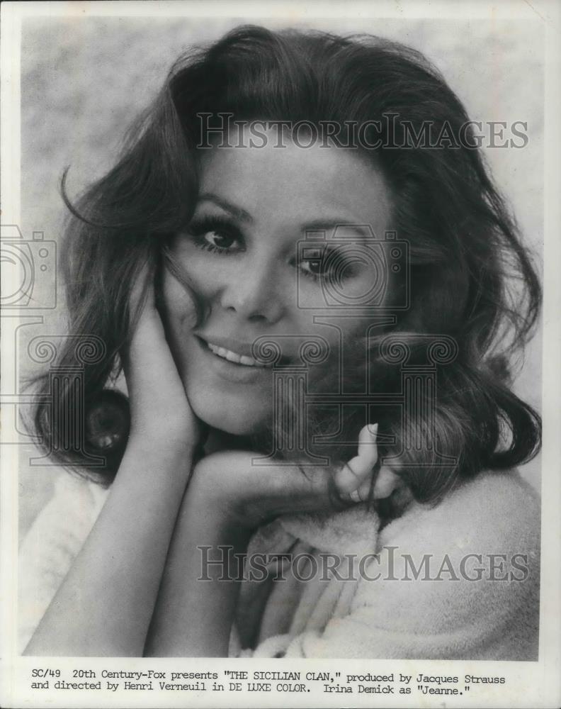 1970 Press Photo Irina Demick in The Sicilian Clan - cvp03183 - Historic Images
