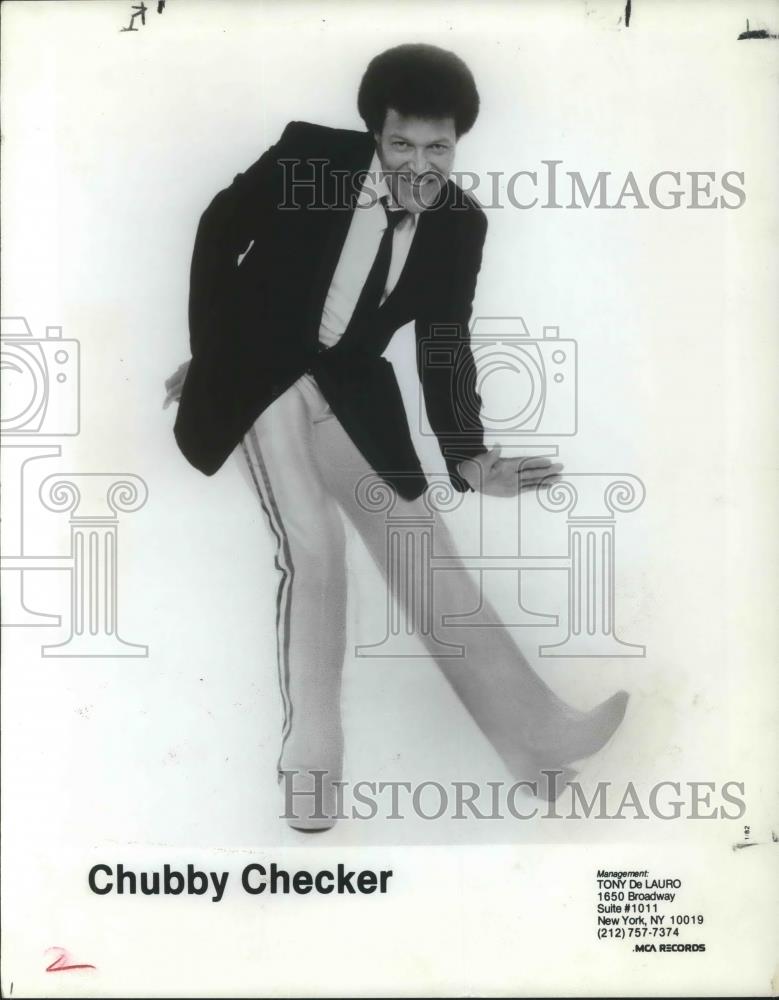 1983 Press Photo Chubby Checker - cvp07108 - Historic Images