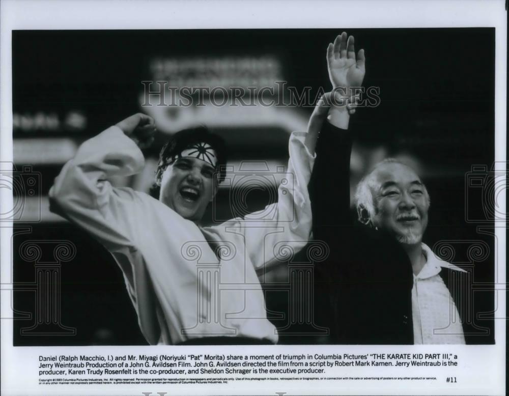 1990 Press Photo The Karate Kid III Ralph Macchio and Pat MOrita - cvp19384 - Historic Images