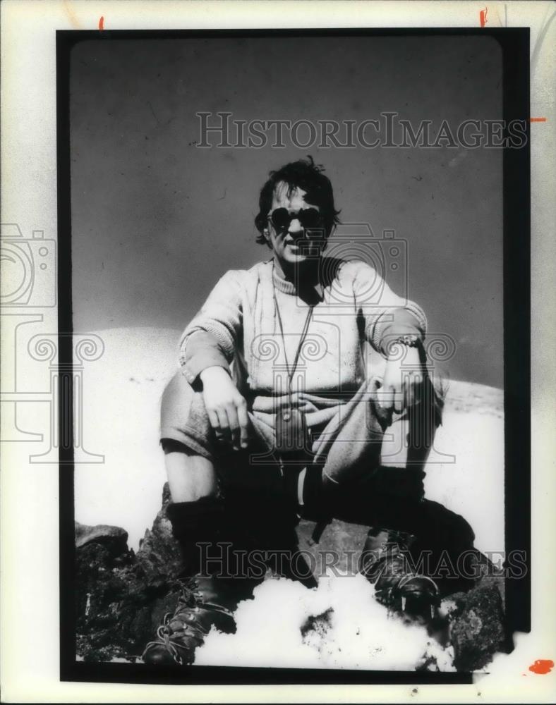 1978 Press Photo Fred Griffith Mt Ranier Washington - cvp17508 - Historic Images