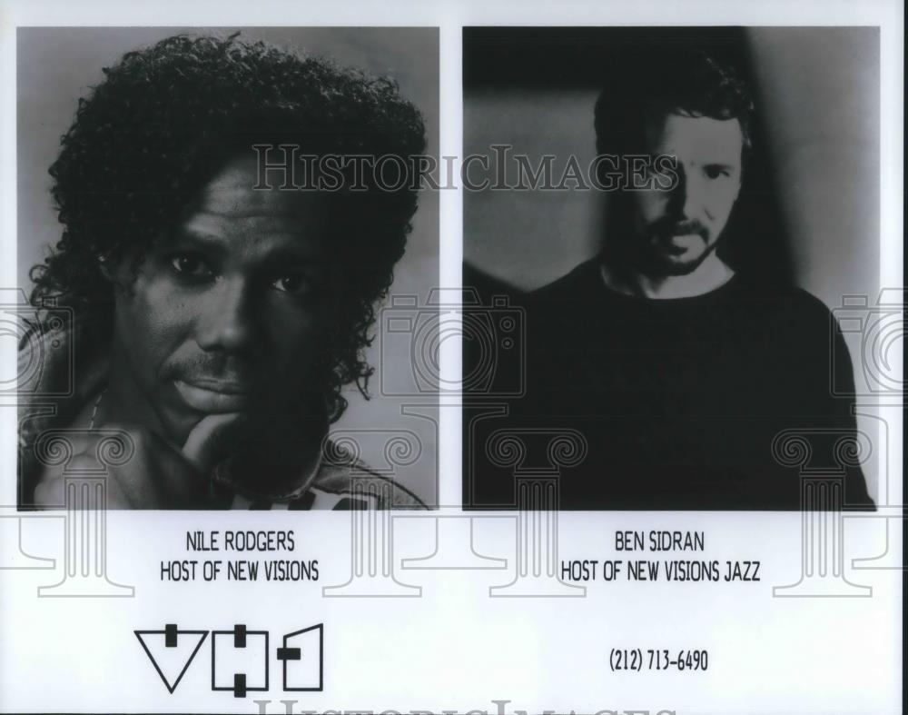 Press Photo Nile Rodgers Host New Visions Ben Sidran Host New Visions Jazz VH-1 - Historic Images