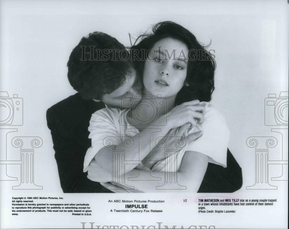 1985 Press Photo Tim Matheson, Meg Tilly in Impulse - cvp19144 - Historic Images
