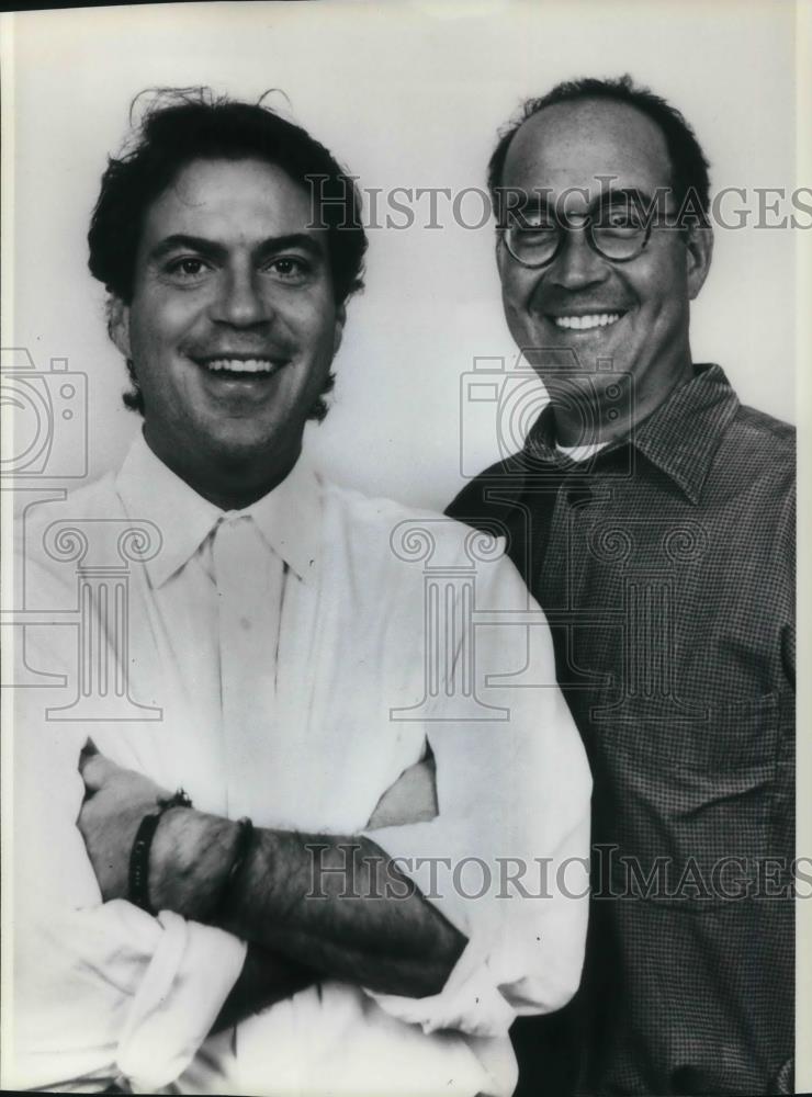 1992 Press Photo John Falsey &amp; Josh Brand Producers of Northern Exposure - Historic Images