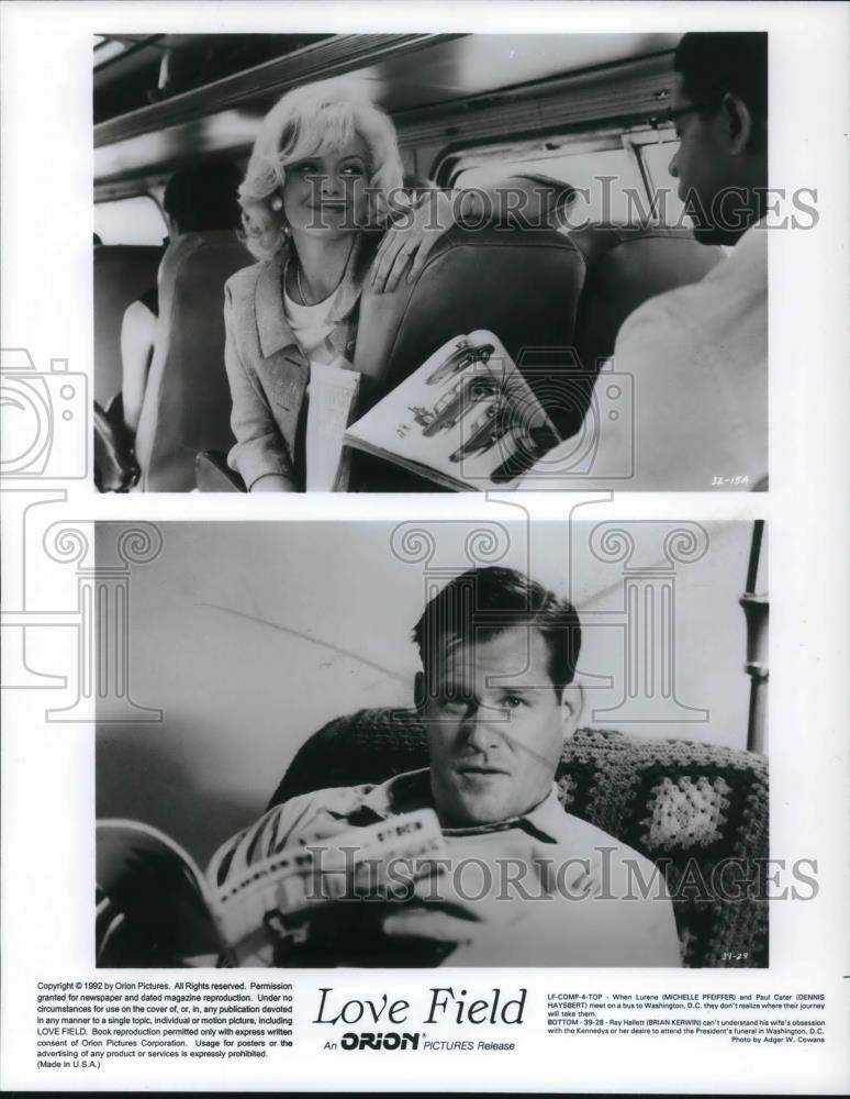 1994 Press Photo Michelle Pfiefer and Dennis Haysert in Love Field - cvp18800 - Historic Images