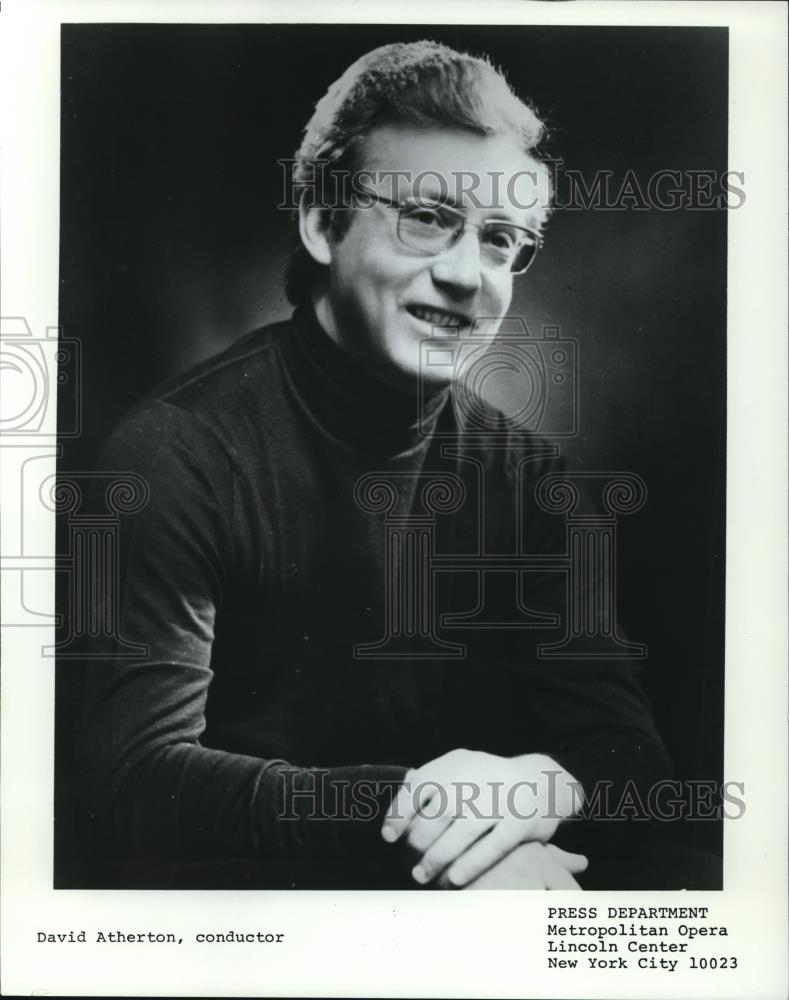 1984 Press Photo David Atherton Conductor Metropolitan Opera New York - Historic Images