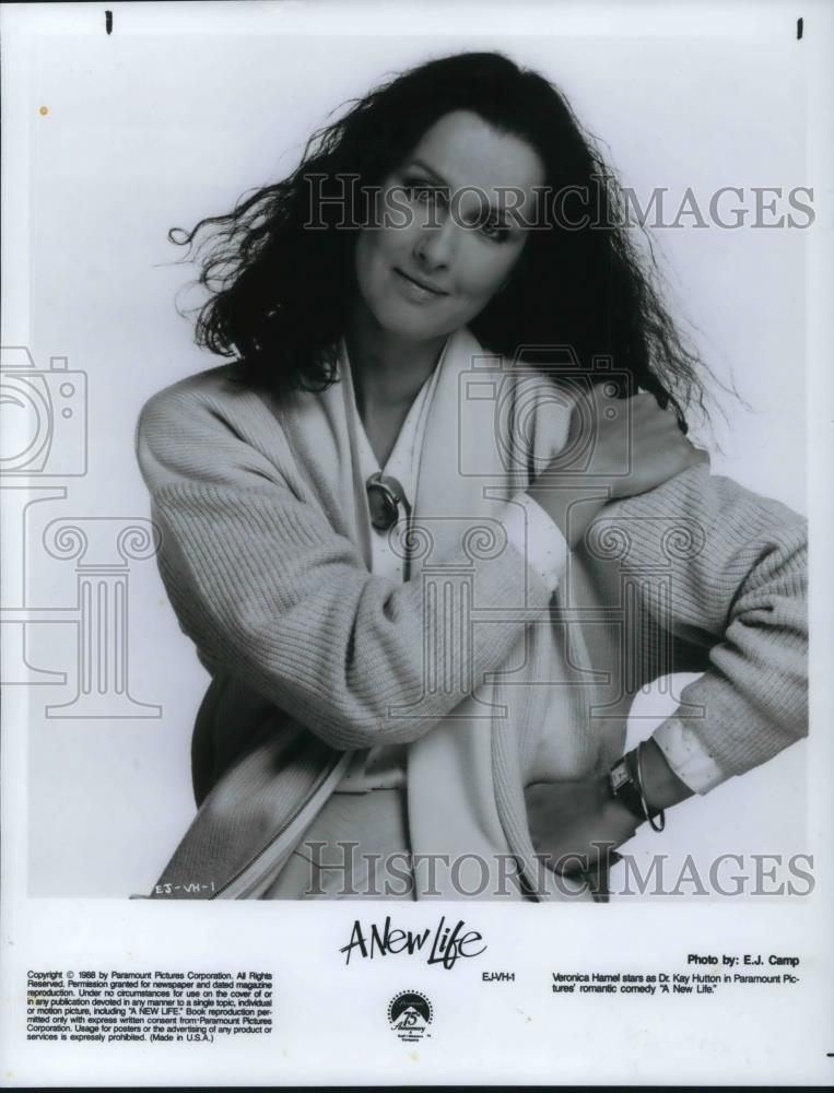 1988 Press Photo Veronica Hamel stars in A New Life comedy movie - cvp16056 - Historic Images