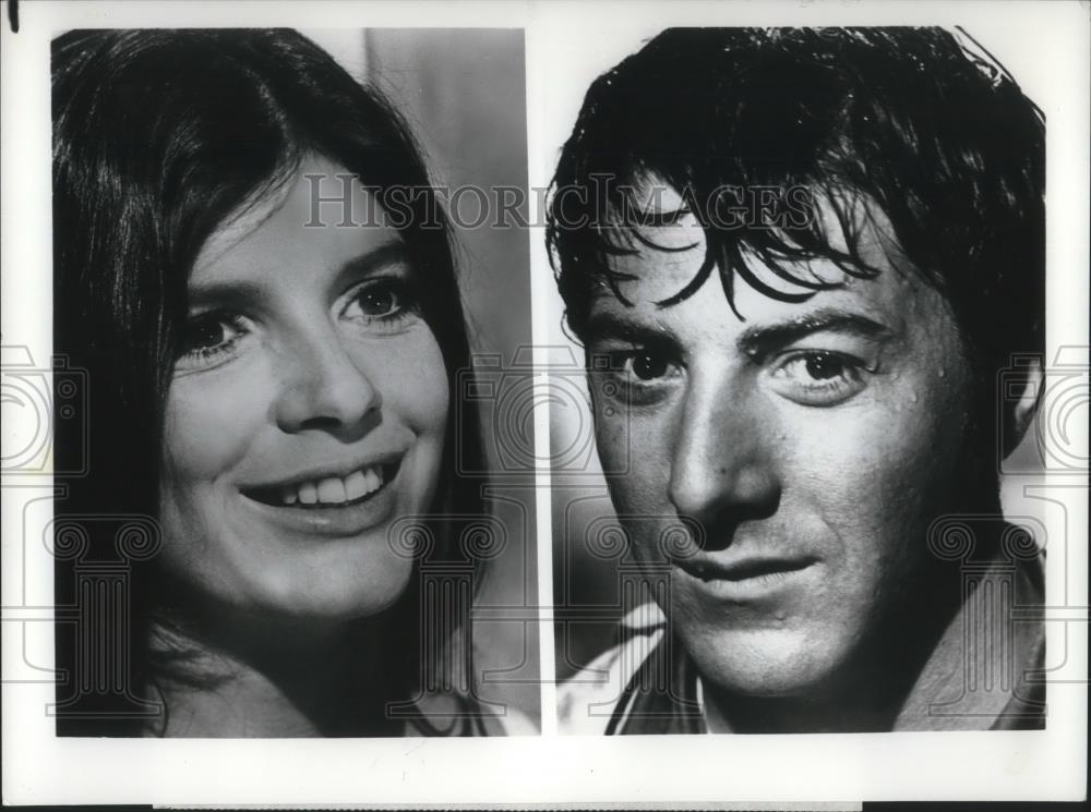 1974 Press Photo Katharine Ross and Dustin Hoffman in The Graduate - cvp11496 - Historic Images