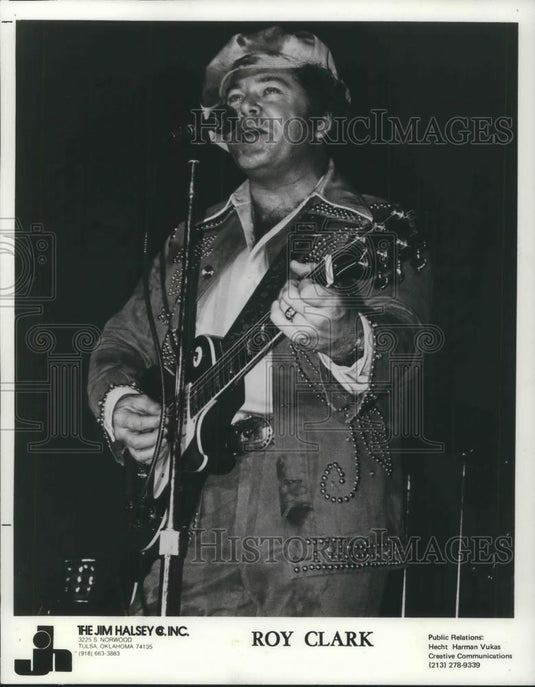1976 Press Photo Roy Clark - cvp05633 - Historic Images