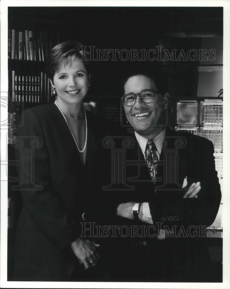 1992 Press Photo Katie Couric & Bryant Gumbel of NBC News Today - cvp10976 - Historic Images