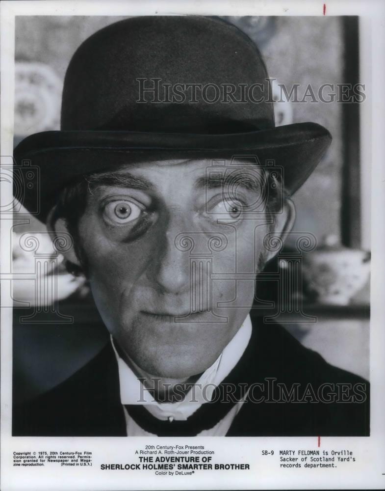 1975 Press Photo Marty Feldman The Adventure of Sherlock Holmes&#39; Smarter Brother - Historic Images