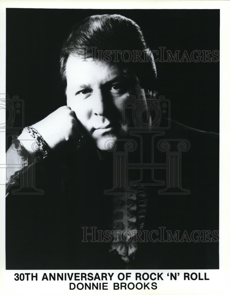 1989 Press Photo Donnie Brooks Musician 30th Anniversary of Rock N Roll - Historic Images
