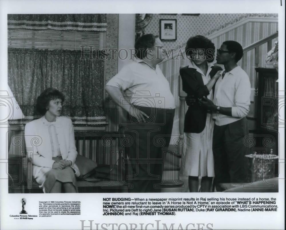 1985 Press Photo Susan Ruttan, Ray Girardin in What's Happen Now - cvp18553 - Historic Images