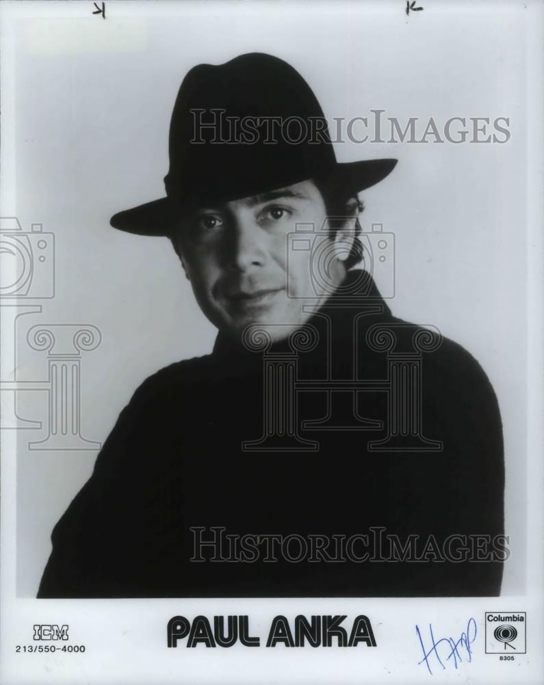 1984 Press Photo Paul Anka Musican - cvp14778 - Historic Images