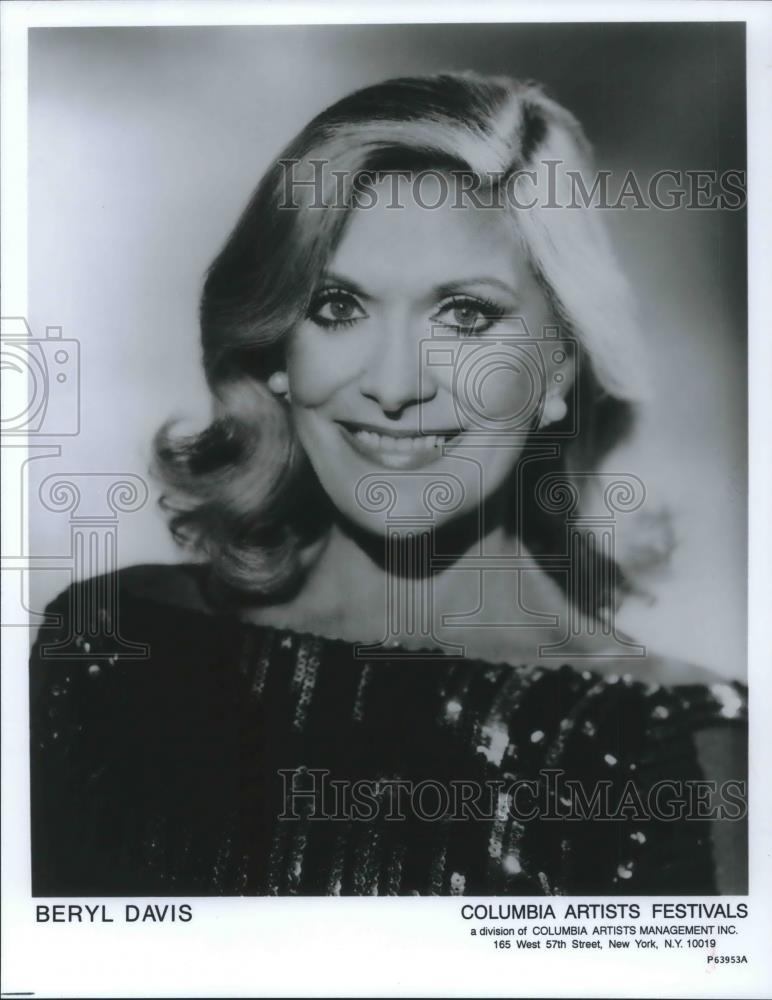 1993 Press Photo Beryl Davis Big Band Singer - cvp01599 - Historic Images