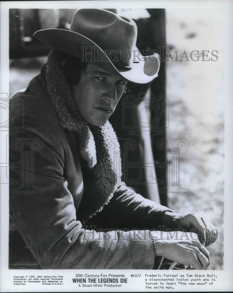 1974 Press Photo Frederic Forrest as Tom Black Bull in When the Legends Die - Historic Images