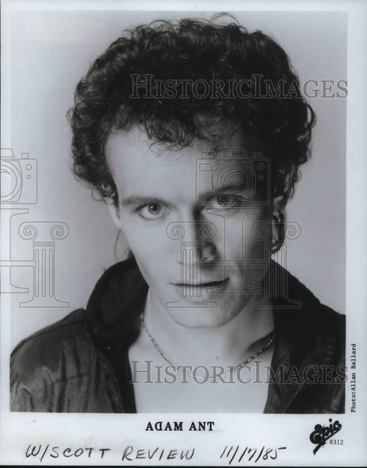 1985 Press Photo Adam Ant - cvp14929 - Historic Images
