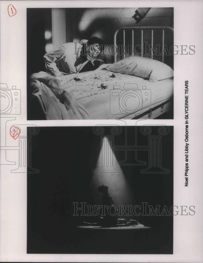 1991 Press Photo Noel Philipps and Libby Osborne in Glycerine Tears - cvp09661 - Historic Images